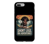 Custodia per iPhone 7 Plus/8 Plus Short Legs Big Adventures Bassotto Trekking Montagna