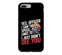 Custodia per iPhone 7 Plus/8 Plus Sì, Agente Ho Visto Limite Moto Divertente