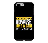 Custodia per iPhone 7 Plus/8 Plus Sì, faccio Bowl come una ragazza Cerco di tenere il passo