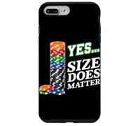 Custodia per iPhone 7 Plus/8 Plus Sì La dimensione conta Divertente Poker Chips Casino Gioco d'azzardo