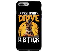 Custodia per iPhone 7 Plus/8 Plus Sì, posso guidare un bastone, pastore tedesco, Halloween