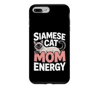 Custodia per iPhone 7 Plus/8 Plus Siamese Gatto Mamma Energia Divertente Gatto Mamma Vibes