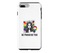 Custodia per iPhone 7 Plus/8 Plus Sii orgoglioso e sii arcobaleno LGBTQ Pride Femminista