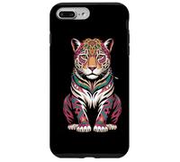 Custodia per iPhone 7 Plus/8 Plus Simboli d'arte guerrieri mitologici della mitologia del giaguaro maya azteco messicano