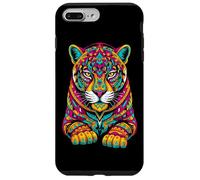Custodia per iPhone 7 Plus/8 Plus Simboli d'arte guerrieri mitologici della mitologia del giaguaro maya azteco messicano