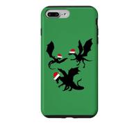 Custodia per iPhone 7 Plus/8 Plus Simpatici draghi natalizi