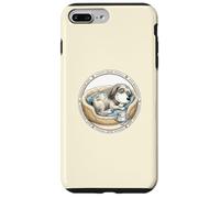 Custodia per iPhone 7 Plus/8 Plus Simpatico cane divertente con cuccia per cani + fodera durante il sonno