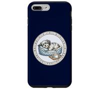 Custodia per iPhone 7 Plus/8 Plus Simpatico cane divertente con cuccia per cani + fodera durante il sonno
