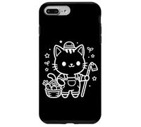 Custodia per iPhone 7 Plus/8 Plus Simpatico contadino Kawaii Gatto Agricoltura Agronomia