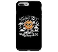 Custodia per iPhone 7 Plus/8 Plus Simpatico motivo floreale retrò Sunshine sulla mia strada per illuminare la tua giornata