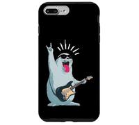 Custodia per iPhone 7 Plus/8 Plus Simpatico sigillo Rockstar che suona la chitarra divertente design animale