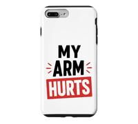 Custodia per iPhone 7 Plus/8 Plus Simple Funny gym workout quote My Arm Hurts