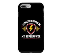 Custodia per iPhone 7 Plus/8 Plus Skills Teamwork Quote Communication Is My Superpower