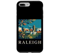 Custodia per iPhone 7 Plus/8 Plus Skyline retrò vintage di Raleigh, Carolina del Nord, Capitol Park