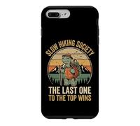 Custodia per iPhone 7 Plus/8 Plus Slow Hiking Society The Last One To The Top Wins Montagna
