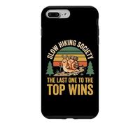 Custodia per iPhone 7 Plus/8 Plus Slow Hiking Society The Last One To The Top Wins Montagna