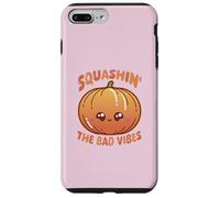 Custodia per iPhone 7 Plus/8 Plus Smashin' The Bad Vibes Zucca Kawaii Carino Divertente