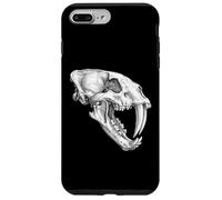 Custodia per iPhone 7 Plus/8 Plus Smilodon Skull Saber Dentato Cat Ice Age Fossil