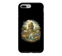 Custodia per iPhone 7 Plus/8 Plus Solarpunk Energia eolica Eco Future Nature Tech Design