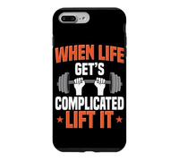 Custodia per iPhone 7 Plus/8 Plus Sollevamento bilanciere quando la vita diventa complicata sollevarlo Deadlifting