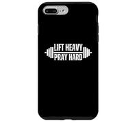 Custodia per iPhone 7 Plus/8 Plus Sollevare Pesante Pregare Hard bilanciere Christian Weight Lifter palestra