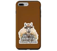 Custodia per iPhone 7 Plus/8 Plus Solo tu puoi prevenire Llama Drama Funny Forest Ranger Llama