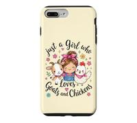 Custodia per iPhone 7 Plus/8 Plus Solo una ragazza che ama capre e polli Fattoria Pollo di capra