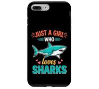 Custodia per iPhone 7 Plus/8 Plus Solo una ragazza che ama gli squali, l'oceano, la vita marina, Great White