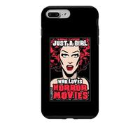 Custodia per iPhone 7 Plus/8 Plus Solo una ragazza che ama i film horror Halloween Pop Art