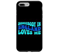 Custodia per iPhone 7 Plus/8 Plus Somebody in England Loves Me Modern Boho Vibe