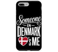 Custodia per iPhone 7 Plus/8 Plus Someone In Denmark Loves Me Heart Danish Flag