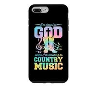 Custodia per iPhone 7 Plus/8 Plus Sono più vicino a Dio quando ascolto musica country