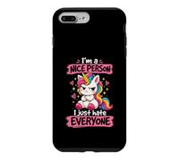Custodia per iPhone 7 Plus/8 Plus Sono una brava persona, odio tutti gli unicorni scontrosi