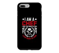 Custodia per iPhone 7 Plus/8 Plus Sono uno chef che non mi fermo quando sono stanco mi fermo quando ho finito