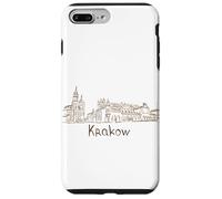 Custodia per iPhone 7 Plus/8 Plus Souvenir di viaggio di Cracovia Polonia Panorama City Landmark Gift