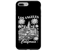Custodia per iPhone 7 Plus/8 Plus Souvenir di viaggio minimalista con skyline della California di Los Angeles