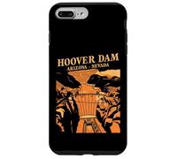 Custodia per iPhone 7 Plus/8 Plus Souvenir simbolo del canyon retrò della diga di Hoover, Arizona, Nevada