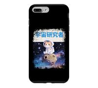 Custodia per iPhone 7 Plus/8 Plus Space Explorer Gatto giapponese in tuta spaziale su asteroide