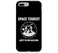 Custodia per iPhone 7 Plus/8 Plus Space Tourist Lost? I'm On Vacation Emblema esploratore cosmico