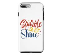 Custodia per iPhone 7 Plus/8 Plus Sparkle & Shine Patriotic Memorial Day Uomini Donne Ragazzi Ragazze