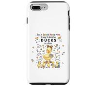 Custodia per iPhone 7 Plus/8 Plus Special Needs Mom Autism Caregivers Cute Mama Duck