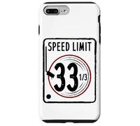 Custodia per iPhone 7 Plus/8 Plus Speed Limit 33 1/3 RPM Vinyl Record Album di Musica DJ