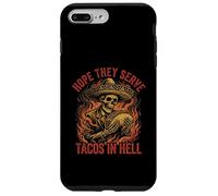 Custodia per iPhone 7 Plus/8 Plus Spero che servano tacos all'inferno scheletro Sombrero divertente
