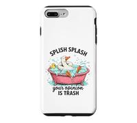 Custodia per iPhone 7 Plus/8 Plus Splish Splash La tua opinione è Trash Duck Bath