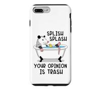 Custodia per iPhone 7 Plus/8 Plus Splish Splash La tua opinione è Trash Opossum Bath
