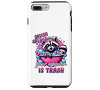 Custodia per iPhone 7 Plus/8 Plus Splish Splash La tua opinione è Trash Raccoon Bath