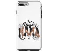 Custodia per iPhone 7 Plus/8 Plus Spooky Mama Leopard Print Ghost Halloween Design