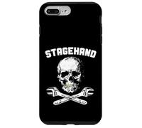 Custodia per iPhone 7 Plus/8 Plus StageHand - Chiave a mezzaluna incrociata con teschio nel backstage del teatro