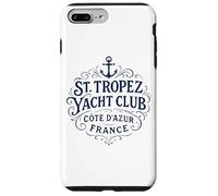 Custodia per iPhone 7 Plus/8 Plus Stampa vintage di St. Tropez Yacht Club Navy