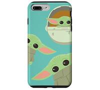 Custodia per iPhone 7 Plus/8 Plus Star Wars The Mandalorian Grogu Triple Threat Azzurro